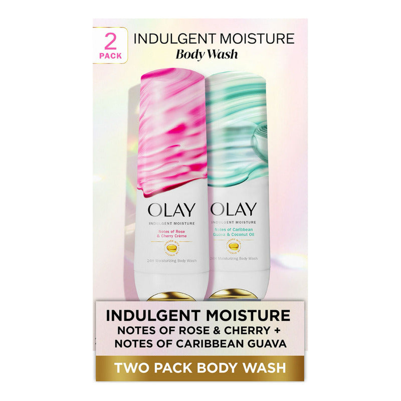 Olay Indulgent Moisture Body Wash 20oz Pack 2