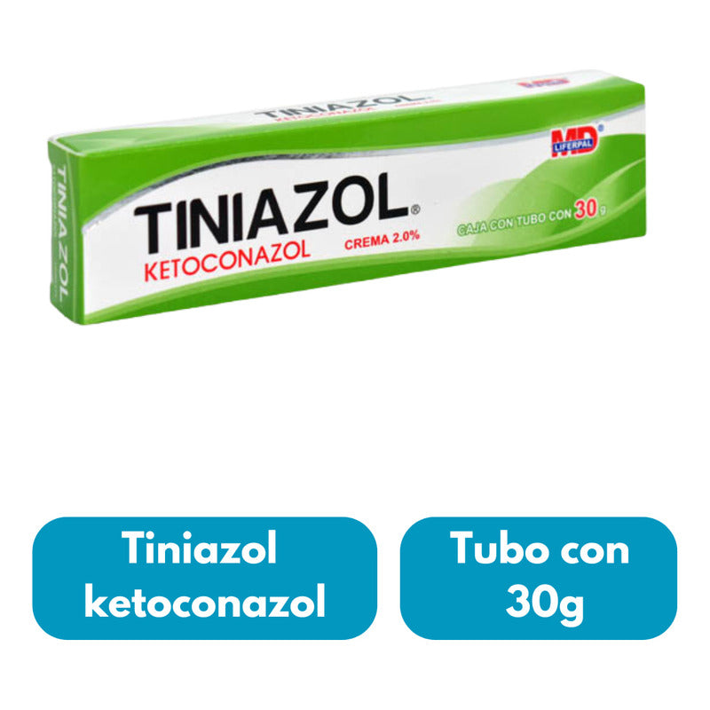 Ketoconazol Tiniazol 2% Crema 30 G Pie De Atleta