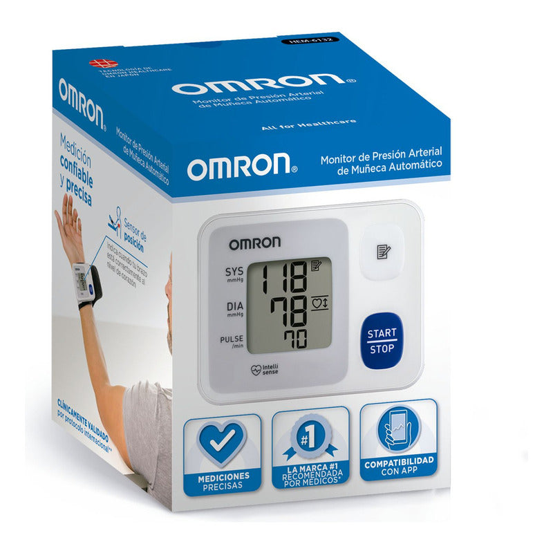 Monitor Presión Arterial De Muñeca 30 Memorias Omron Hem6124