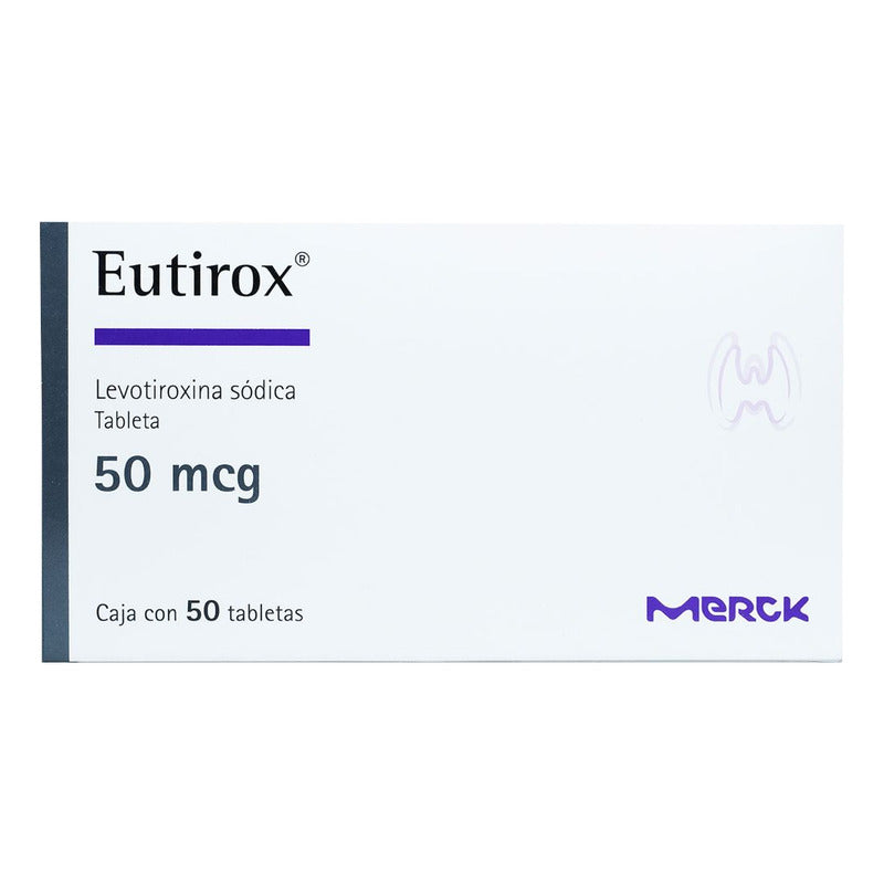 Eutirox Tabletas 50 Mcg, 50 Tabletas