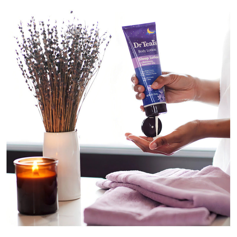 Dr Teal's Body Lotion Con Melatonina, Promueve El Sueño 226.8g