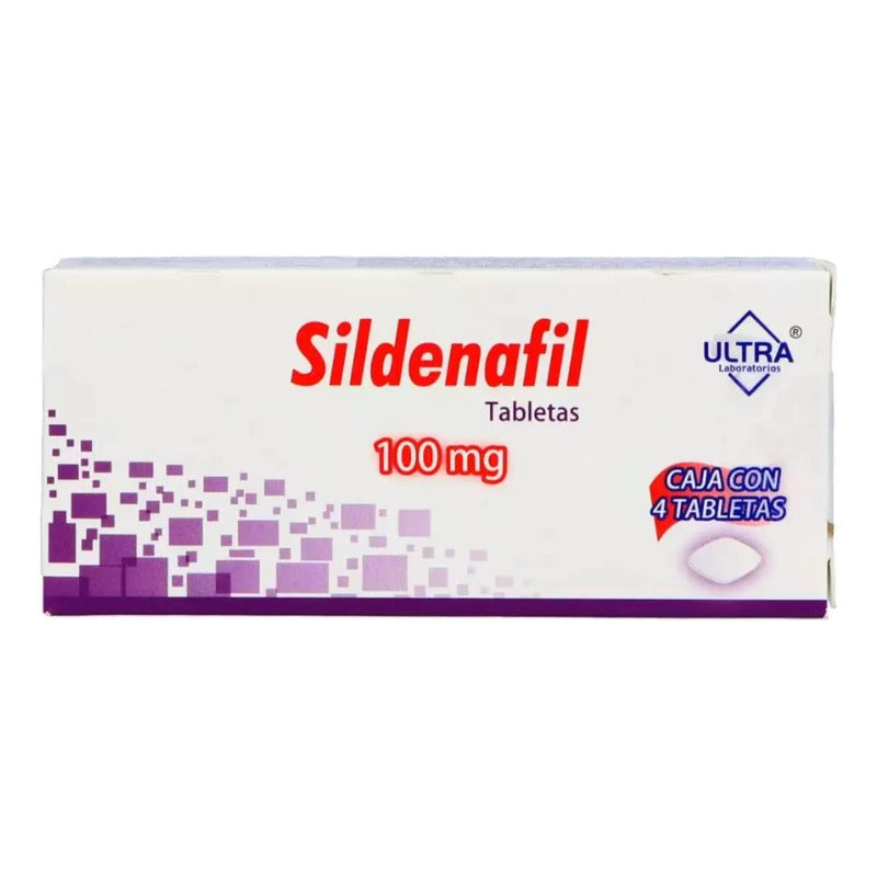 Sildenafil Ultra 100mg Con 4 Tabletas