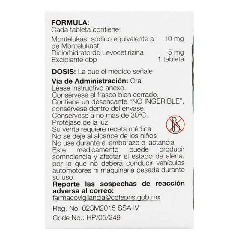 Misdapre Rac Tabletas 10 Mg/5 Mg, 28 Tabletas