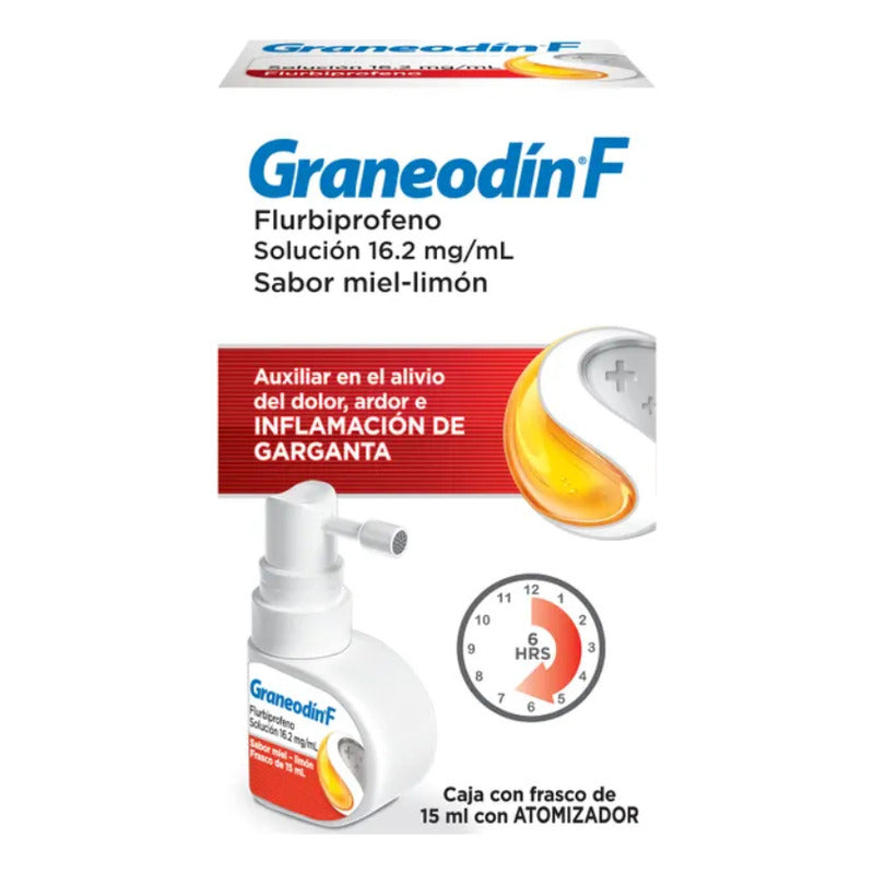 Graneodín F Flurbiprofeno Solución 16.2mg/ml Con 15ml