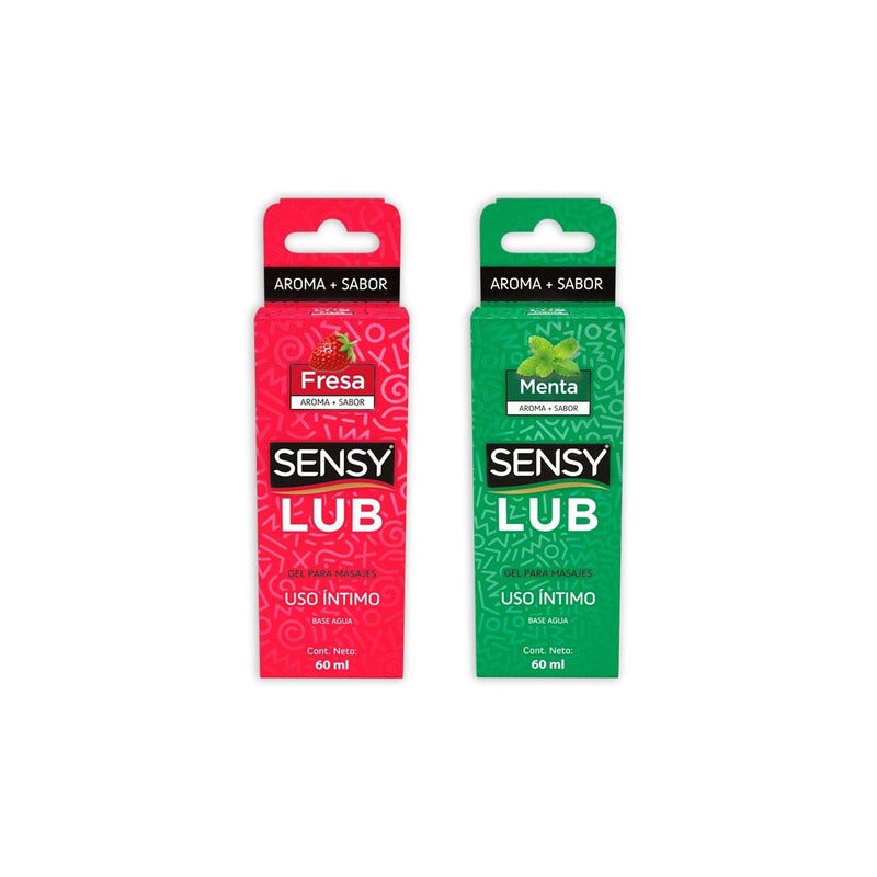 Lubricante Comestible Base Agua Sabor Menta Sensy 60ml