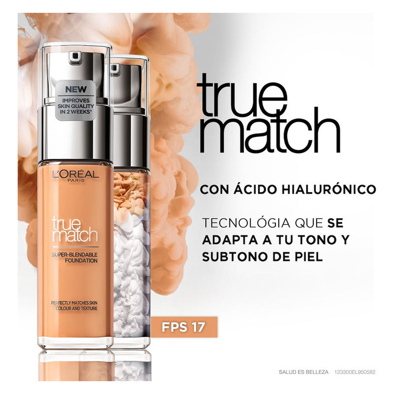Base De Maquillaje L'oréal Paris True Match Super-bendable Tono Vanilla 30ml