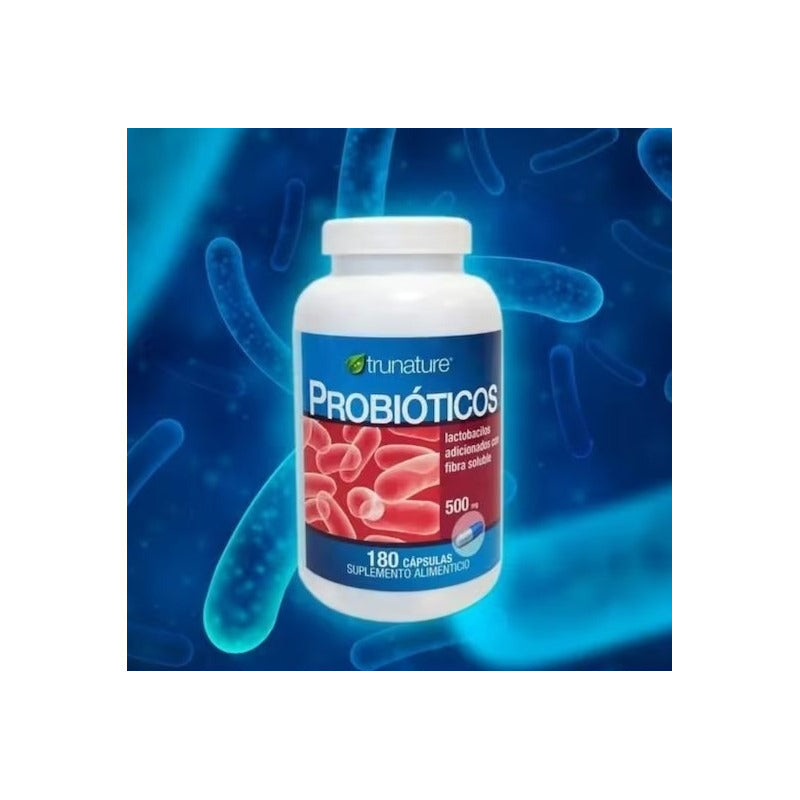 Trunature Probióticos Lactobacilos & Fibra 180 Caps