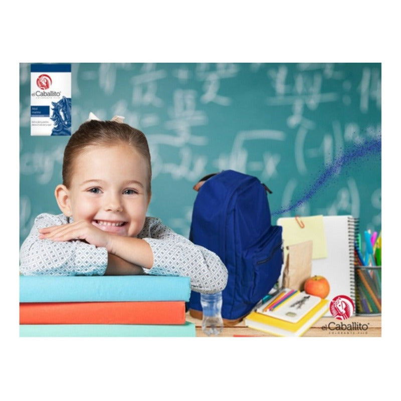 Pintura Colorante El Caballito 16grs. . Color Azul Indigo