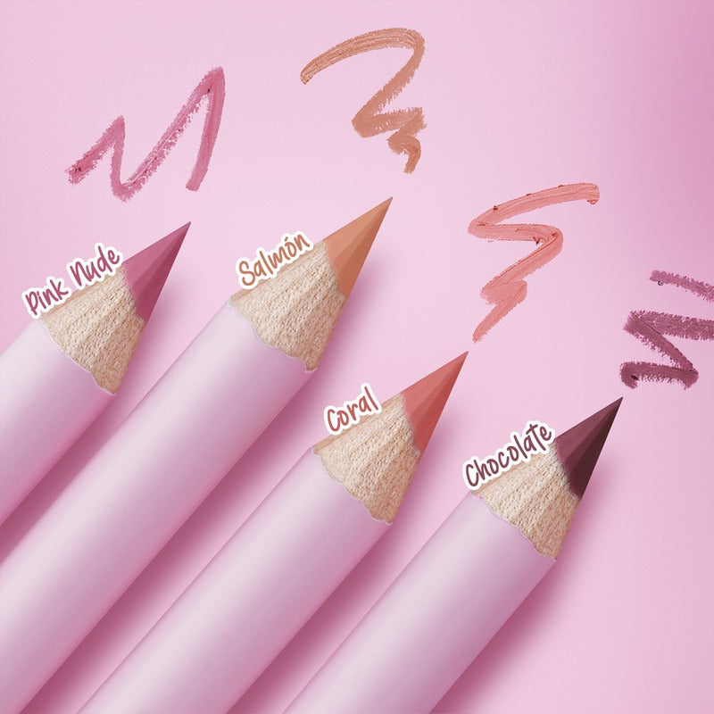 Pink Up Lip Liner Alta Pigmentación Hidrata Máxima Fijación Color Chocolate