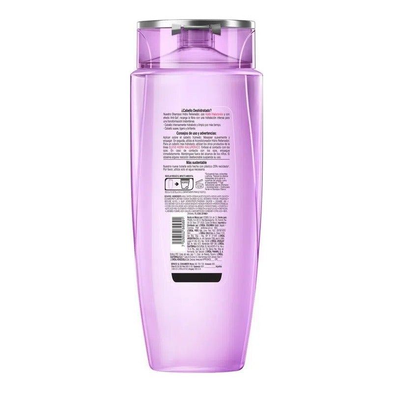 Shampoo Loreal Elvive Hidra Hialuronico Rellenador 680ml