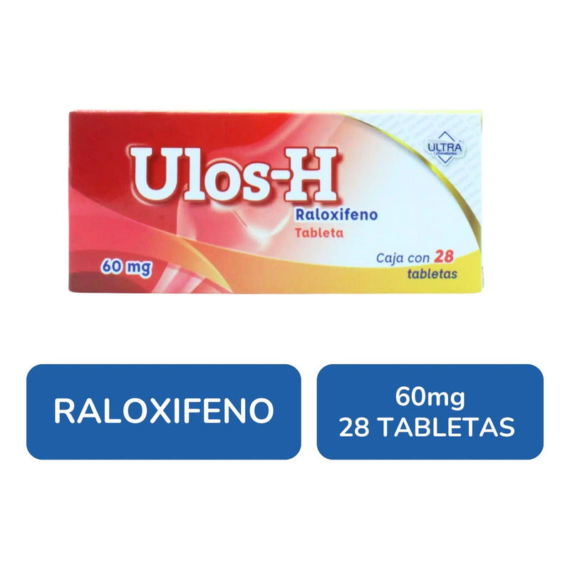 Ulos-h Raloxifeno 60 Mg Con 28 Tabletas Ultra Laboratorios