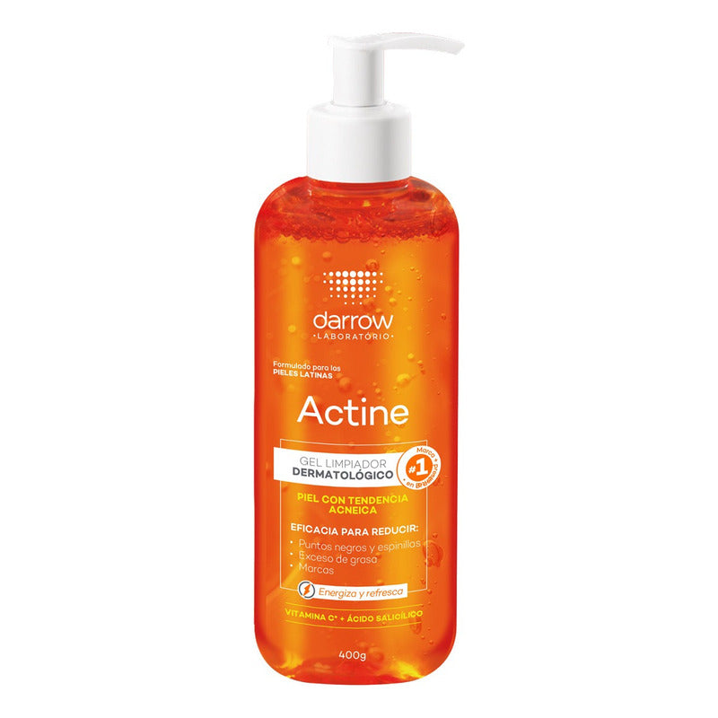 Darrow Actine Gel Limpiador Piel Tendencia Acneica 400gr Con Tendencia Acneica Día/noche