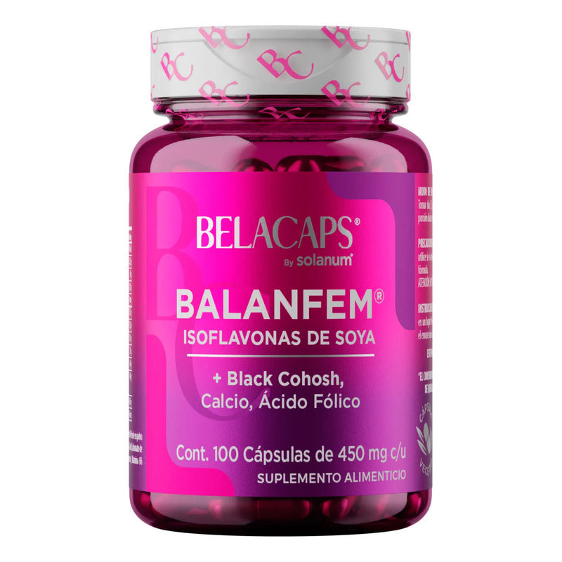 Balanfem Solanum Isoflavonas, Calcio, Acido Folico 100 Cap Sabor Sin Sabor