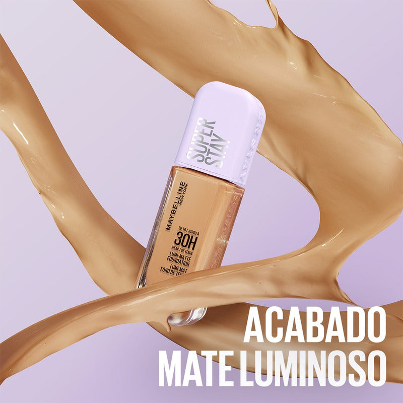 Maybelline Base De Maquillaje Superstay Lumi Matte, De Larga Duración, A Prueba De Agua Y Sudor 119