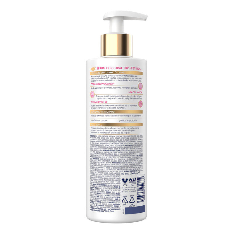 Dove Sérum Corporal Pro-retinol Reafirmante, Recupera Elasticidad E Hidratación, 400 Ml