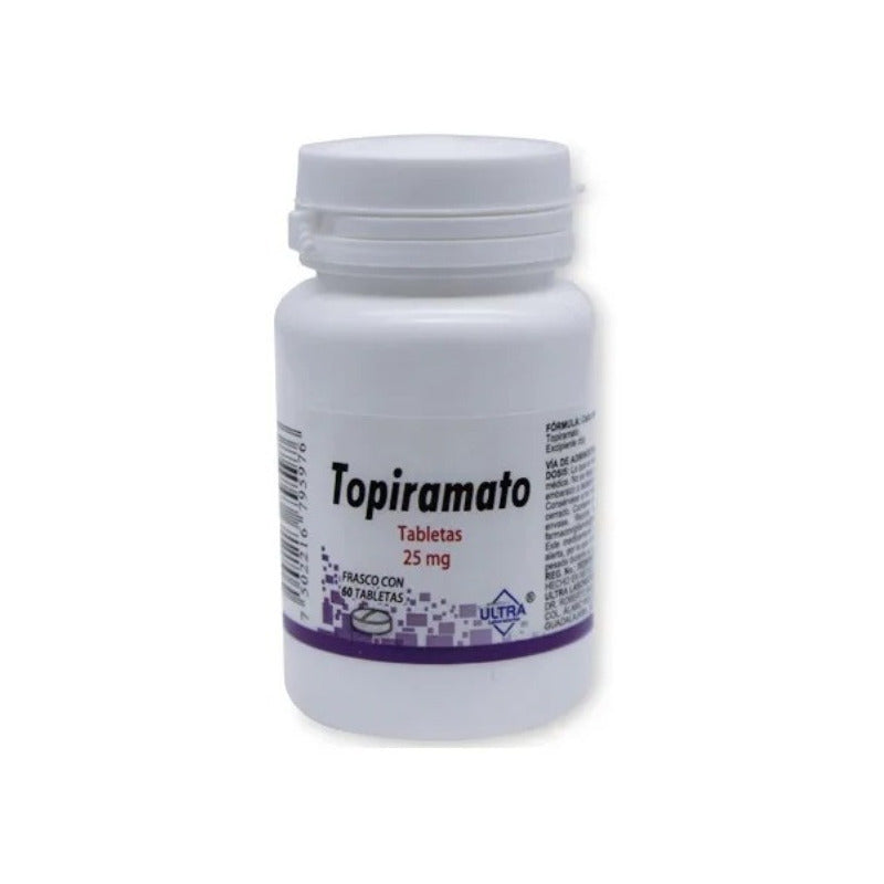 Topiramato 25 Mg 60 Tabletas