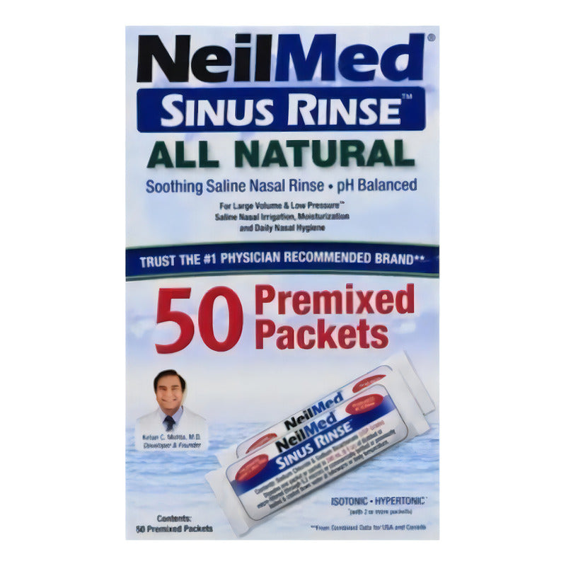 Neilmed Sinus Rinse All Natural Enjuague Nasal 50 Sobres Premezclados