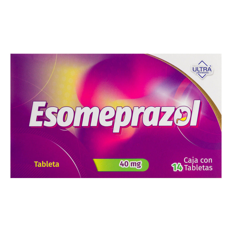 Esomeprazol Ultra Esomeprazol 40 Mg Caja C/14 Tabletas Ultra - Ultra Laboratorios, S.a. De C.v.