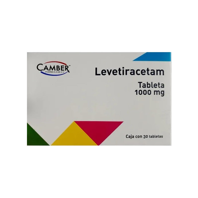 Levetiracetam Camber 1000 Mg Caja Con 30 Tabletas