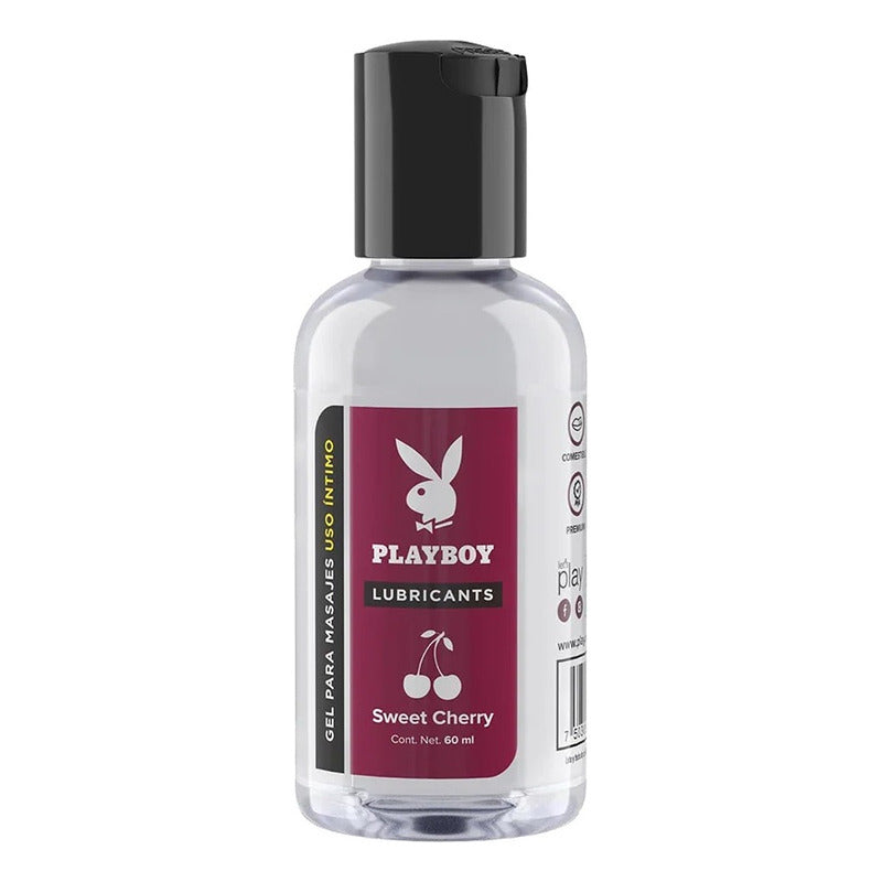 Lubricante Comestible Playboy Sabor Cereza Base Agua 60ml