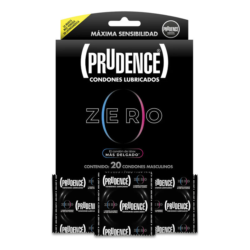 Prudence Zero Condones Ultra Delgados 20 Piezas