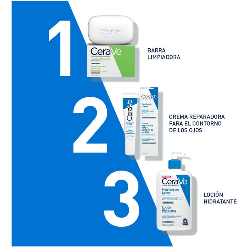 Cerave Loción Hidratante |473ml| Loción Hidratante Corporal Sin Perfume Para Rostro Y Cuerpo, Piel Seca A Muy Seca Con Ácido Hialurónico