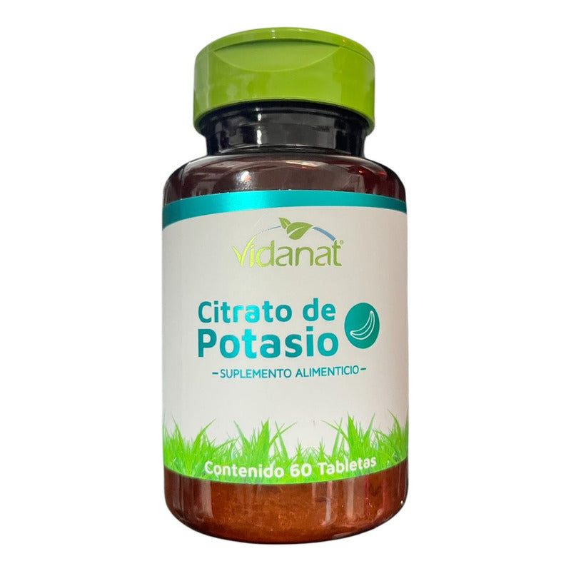 Citrato De Potasio Vidanat 60 Tabletas Sin Sabor