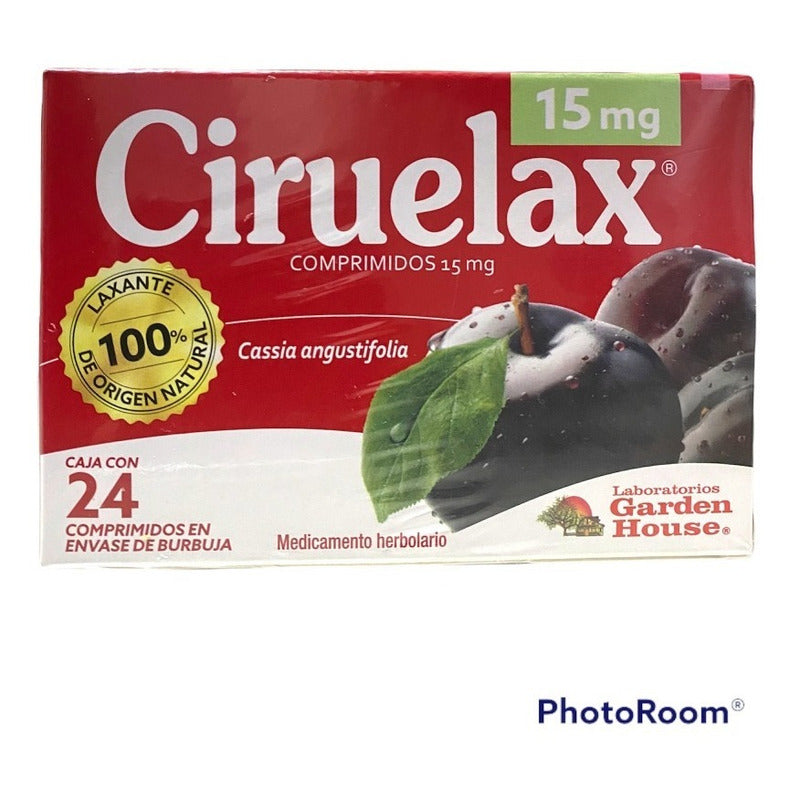 3 Cajas De Ciruelax 24 Comprimidos 15mg C/u