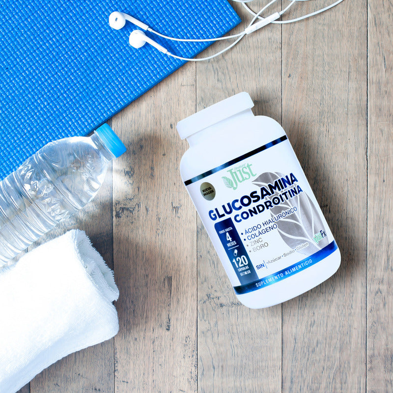 Suplemento Olnatura Just Justfx Glucosamina Condroitina Con Ácido Hialurónico Y Colágeno 120 Cápsulas Sin Sabor