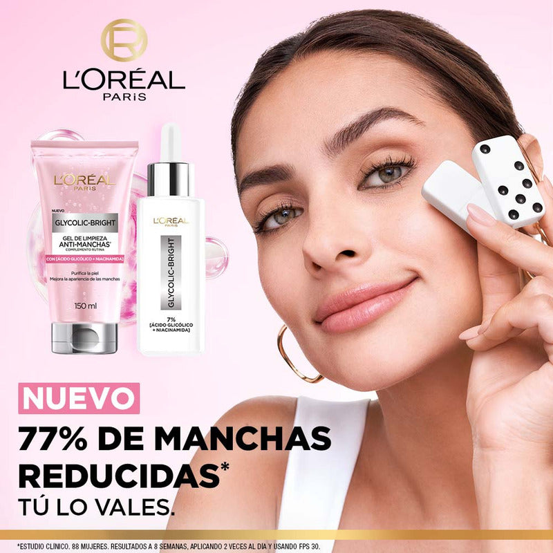 Limpiador Anti-manchas Ácido Glicólico L'oréal Paris Todo Tipo De Piel Día/noche