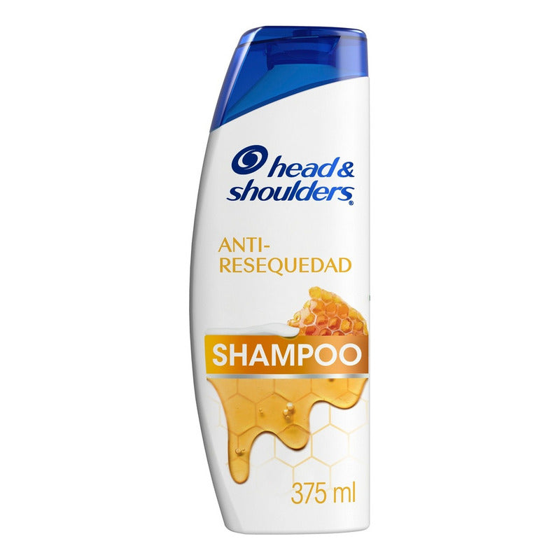 Shampoo Head & Shoulders Anti-resequedad Nutrición Diaria, Miel Aceites Y Esenciales 375 Ml