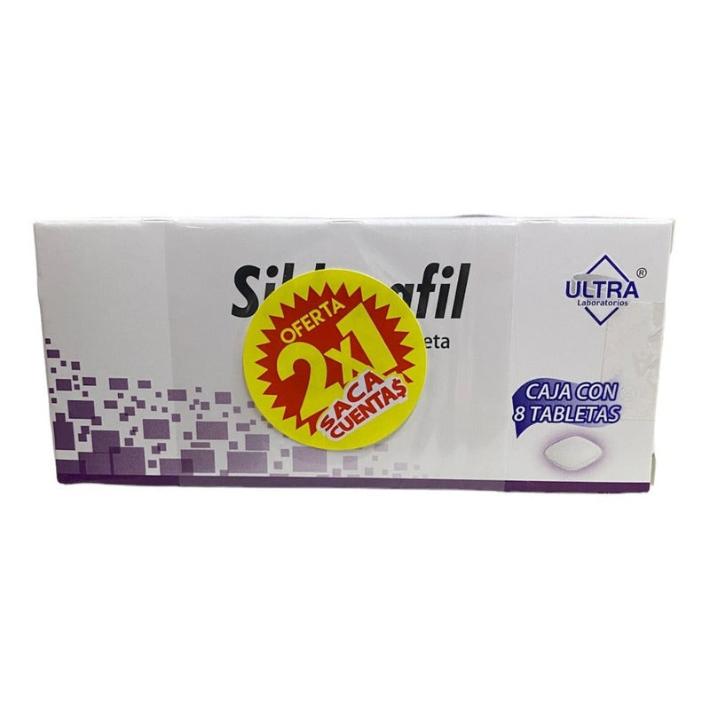 Promoción 2x1 Sildenafil Ultra 50mg Con 8 Tabletas Cu