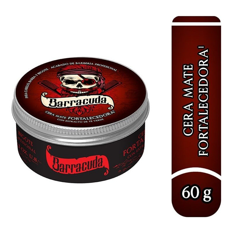 Cera Para Cabello Barracuda Mate Fortalecedora 60g