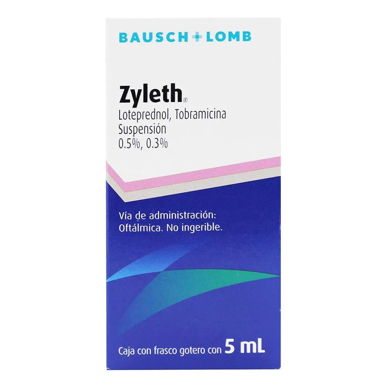 Zyleth Loteprednol,tobramicina 0.5%,0.3% Gotero Con 5ml