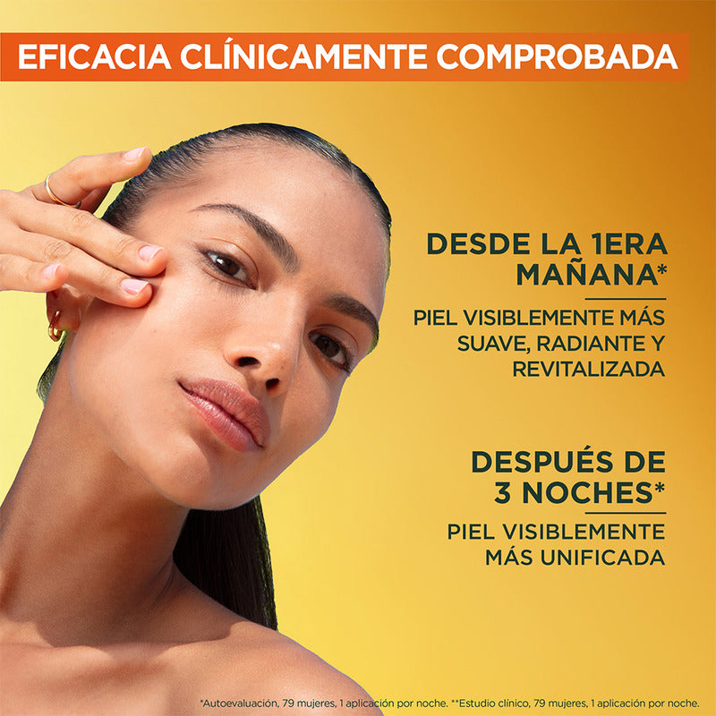 Garnier Express Aclara Sérum Noche Antimanchas Con Vitamina C Pura, 30ml