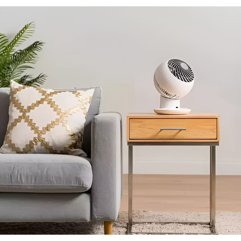 Woozoo Ventilador De Globo Multi Direccional 5 Velocidades 3 Blanco Plástico 21 Cm Gris