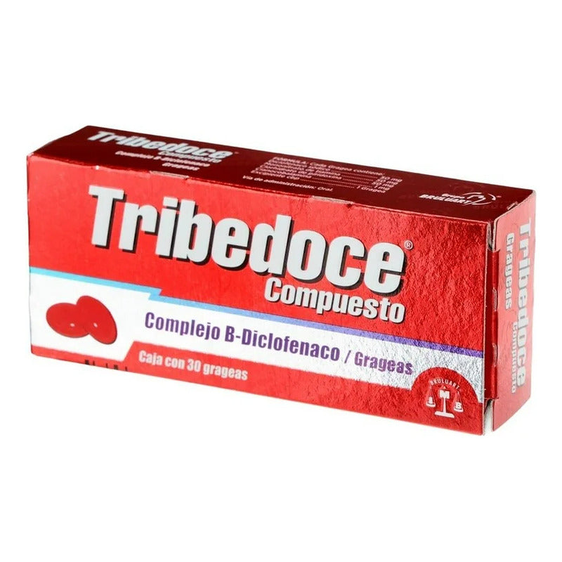 Tribedoce Compuesto Complejo B Diclofenaco Caja 30 Grageas