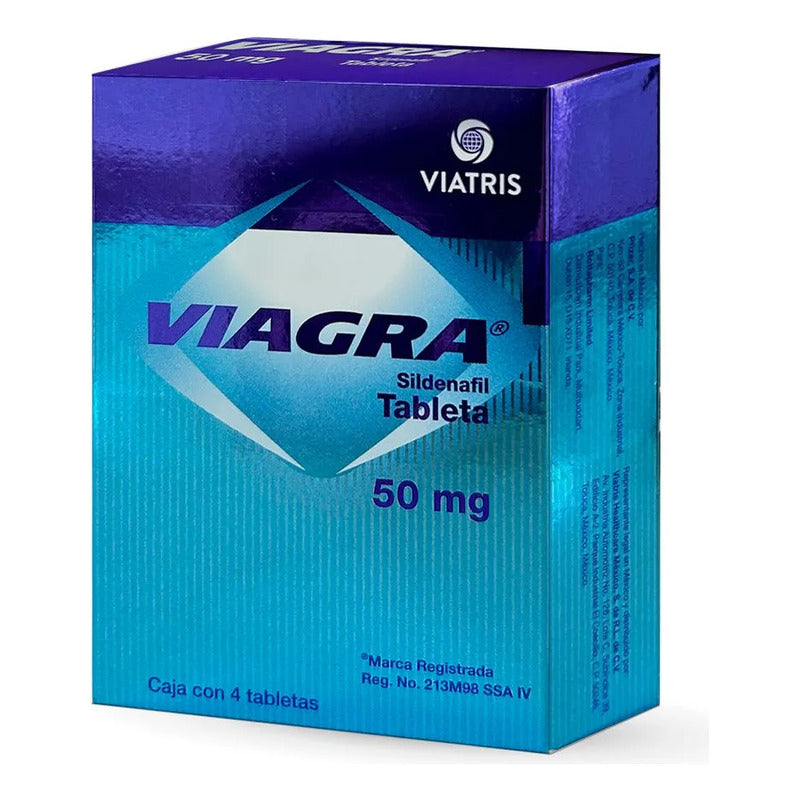 Viagra Viatris Sindenafil Caja Con 4 Tabletas De 50 Mg