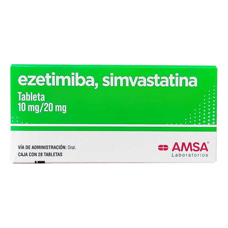 Ezetimiba Simvastatina Ezetimiba/ Simvastatina 10/20 Mg Caja C/28 Tabletas - Antibioticos De Mexico, S.a. De C.v. (amsa)