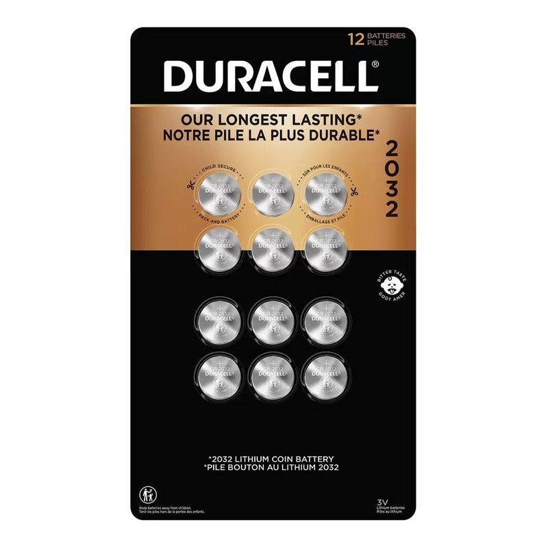 Paquete De Baterías De Litio Duracell 2032 3v 12u