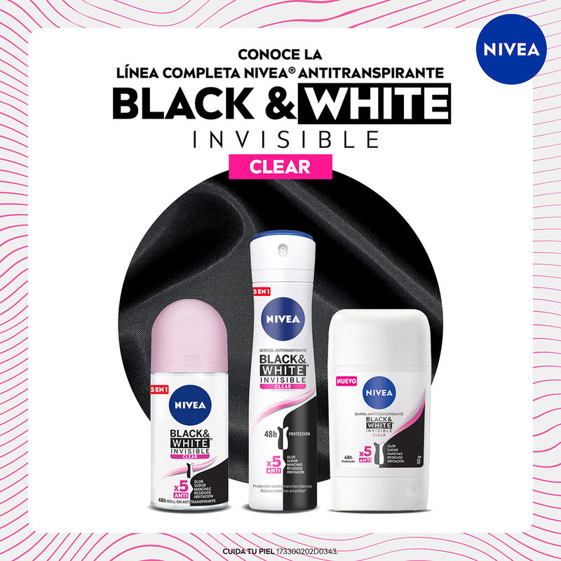 Nivea Black & White Antitranspirante Invisible 50g