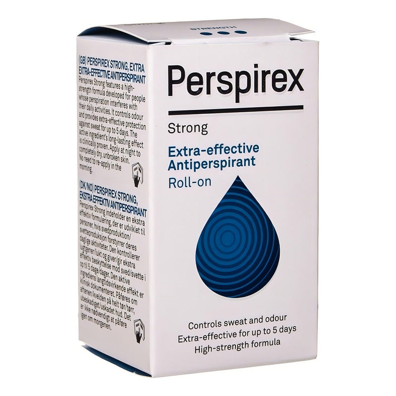 Antitranspirante Extra Efectivo Perspirex Strong Roll On 20ml Unisex / Sudoración Excesiva ( Hiperhidrosis ) Y Mal Olor En Axilas ( Bromhidrosis ) - Desodorante