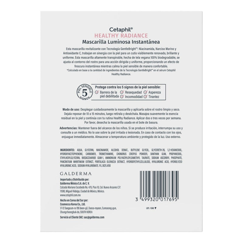 Cetaphil Healthy Radiance Mascarilla Luminosa 6pz Todo Tipo De Piel Día/noche