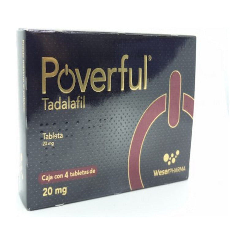 Poverful Tableta 20 Mg, 4 Tabletas
