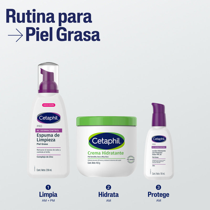 Hidratante Facial Cetaphil Pro Ac Contol Fps 30 Piel Grasa