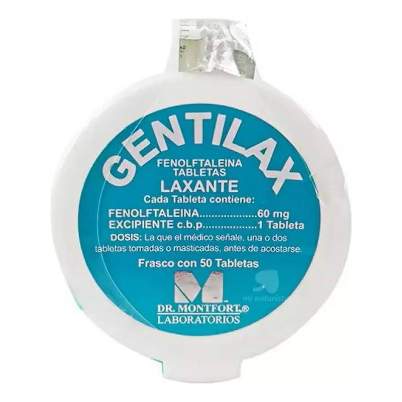 Gentilax Tabletas 60 Mg, 50 Tabletas