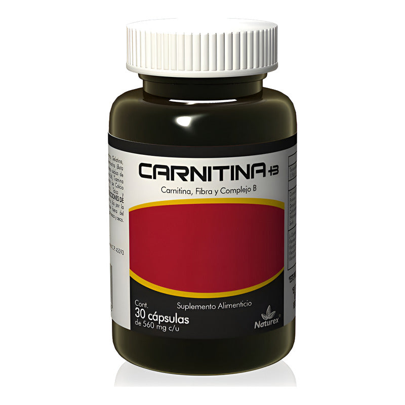 Naturex Carnitinab  560 Mg Frasco 30cápsulas Sin Sabor