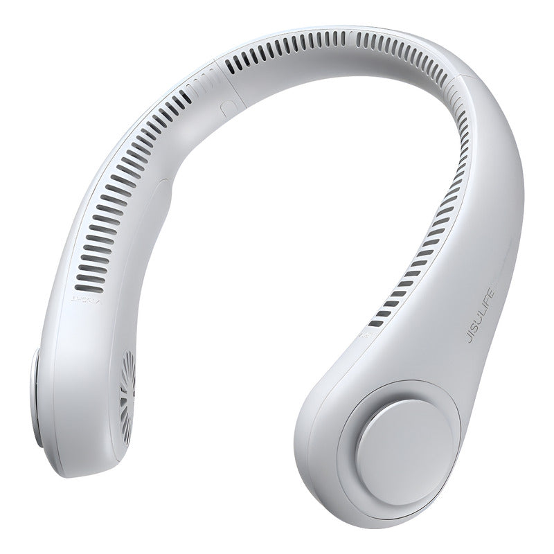 Jisulife Ventilador De Cuello Inalámbrico 20 Cm Blanco Blanco Plástico 14