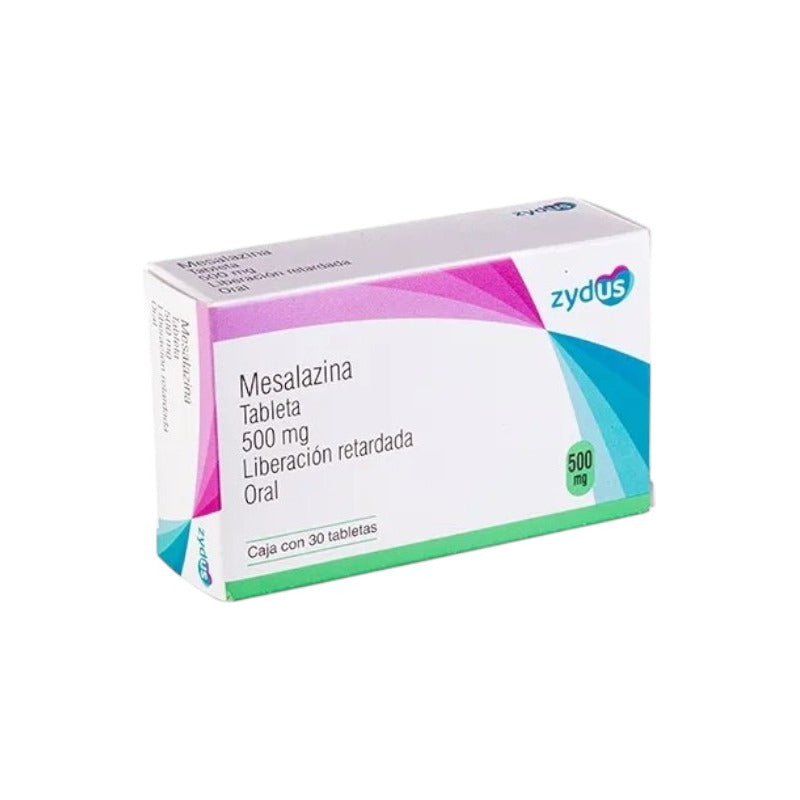 Mesalazina Zydus 500mg Caja Con 30tabs