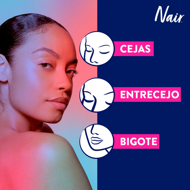 Nair Tiras De Cera Fría Facial Sensible 36 Piezas Con Extracto De Manzanilla Piel Suave Y Tersa Hasta Por 4 Semanas